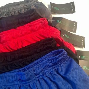 Boys Athletic Shorts 5 Pc set Size 8/10 Polyester
